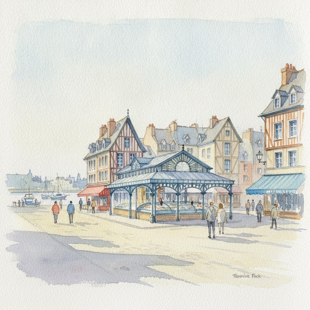 Trouville-sur-Mer — aquarelle — France