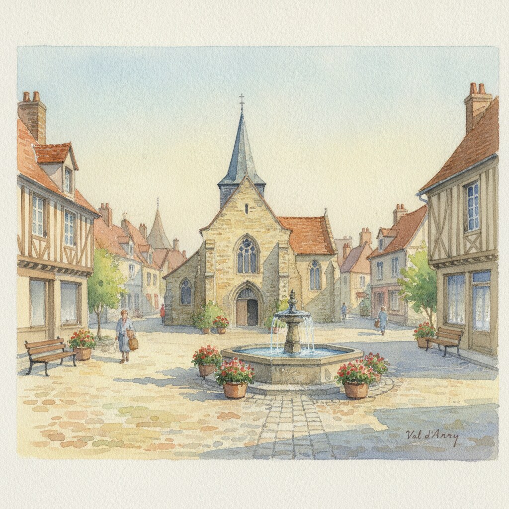 Val d'Arry — aquarelle — France