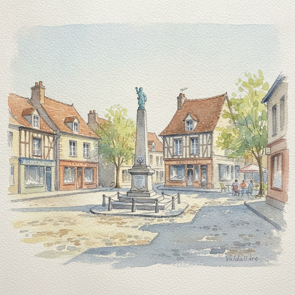 Valdallière — aquarelle — France