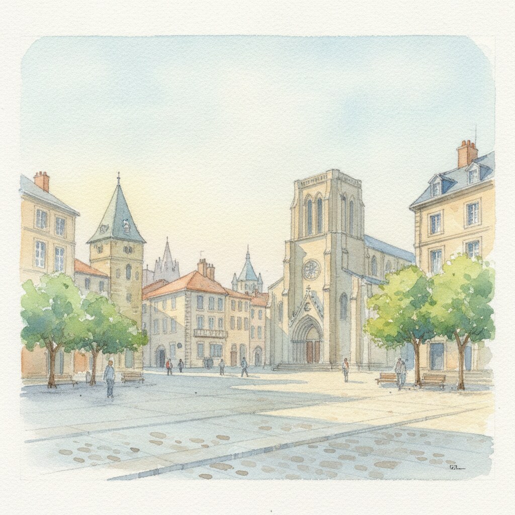 Valence — aquarelle — France