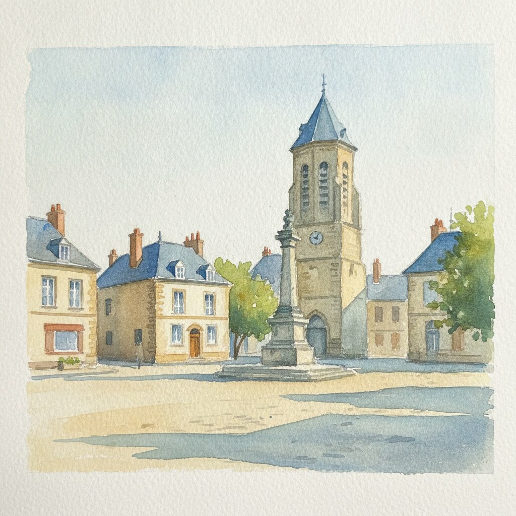 Viroflay — aquarelle — France